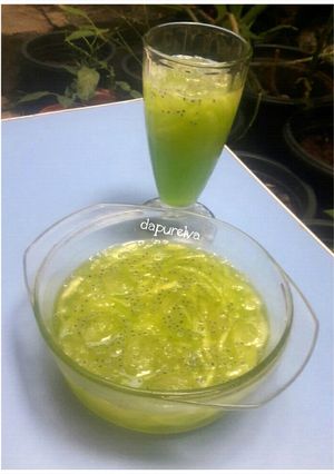 Foto resep Es Serut Melon Selasih