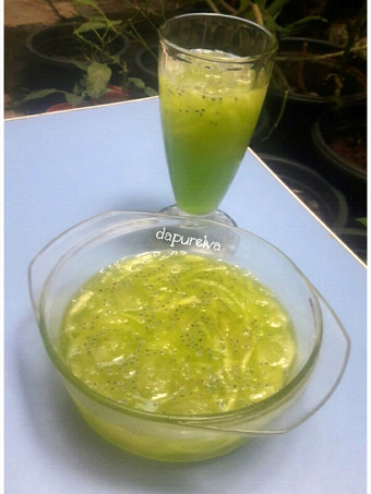 Cara Gampang Membuat Es Serut Melon Selasih Simpel