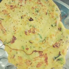 A picture of கடலைமாவு வெஞ்டபுள் தோசை (Kadalaimaavu vegetable dosai recipe in tamil).