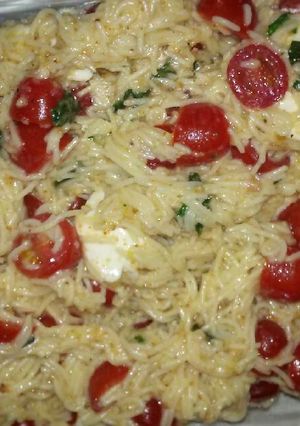 A picture of Angel Hair Caprese.