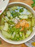 Canh bí xanh tôm khô thịt xay