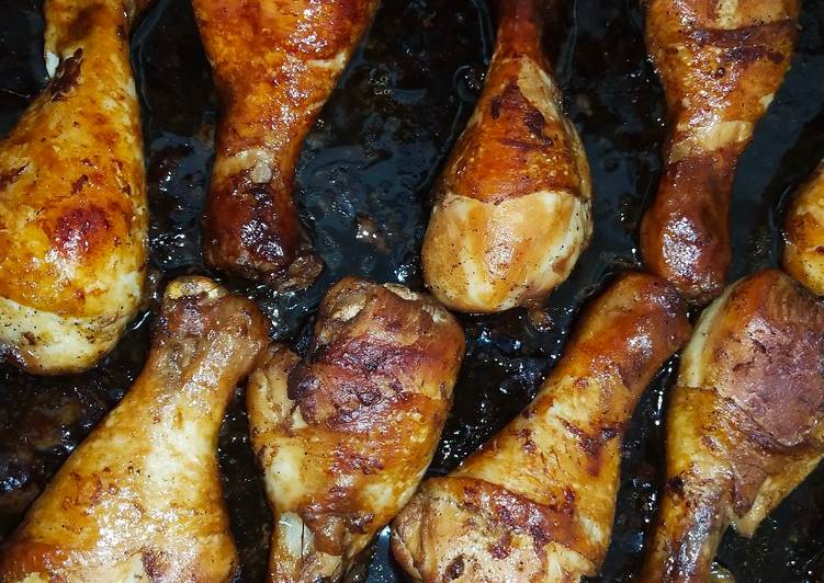 Langkah Mudah Buat Honey Soy Sauce Chicken Drumsticks yang Cepat