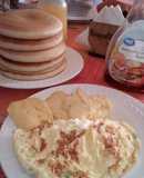 Panquecas con omelette