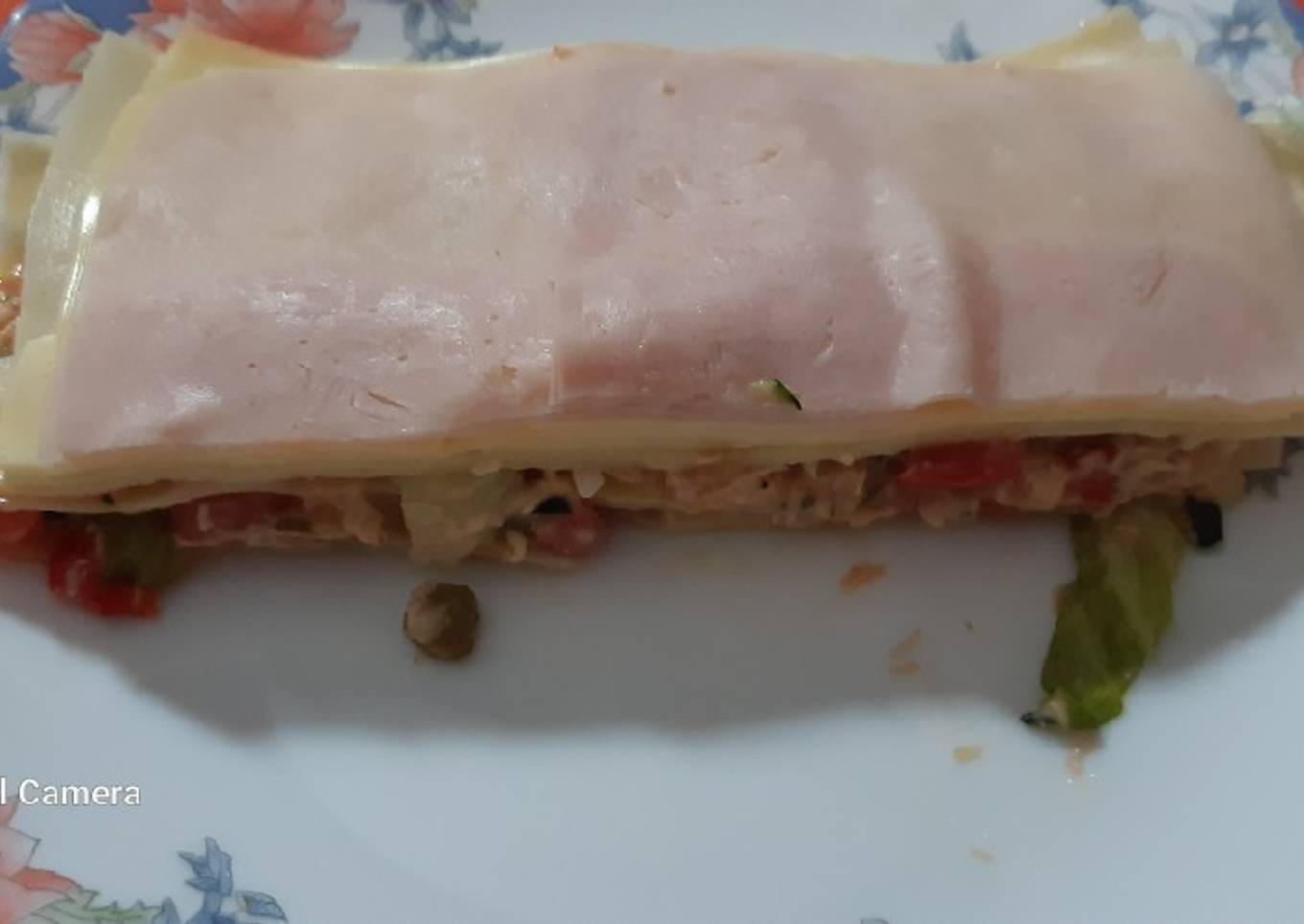 Lasaña fresquita y ligera para el verano