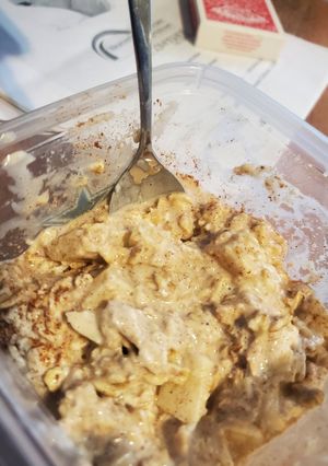 A picture of Apple Horchata overnight oats.
