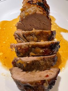A picture of Roasted Honey 🍯 Pork Tenderloin.