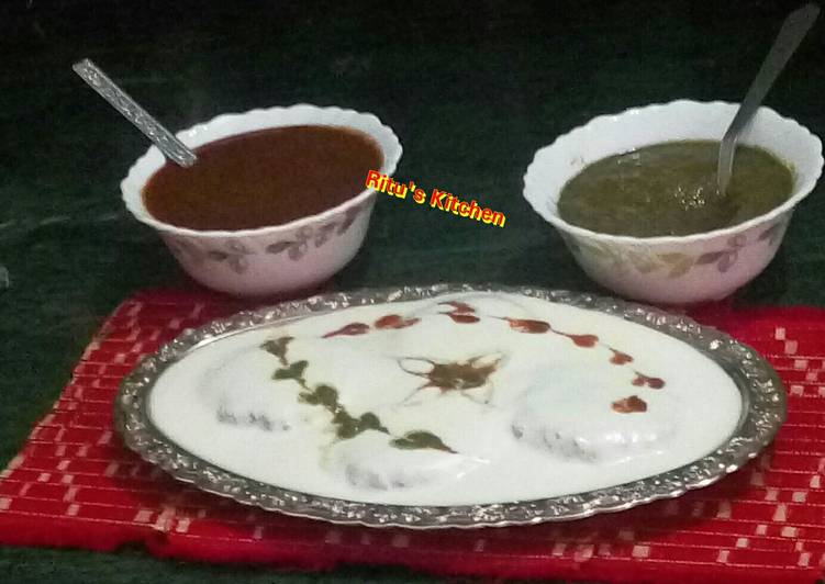 Raw banana Dahi vada