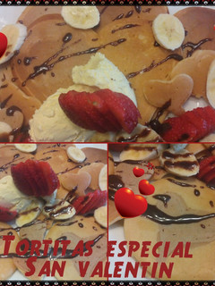 Una foto de Tortitas americanas especial San Valentín