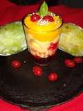 Mango custard pudding