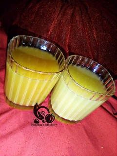 A picture of Pineapple and ginger drink.