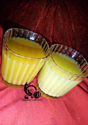 A picture of Pineapple and ginger drink.