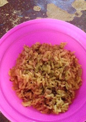 Una foto de Arroz con carne molida