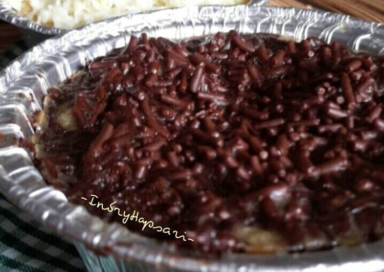 Resep Puding Panggang Pisang Roti Meses Keju simple, enak 👍 Anti Gagal