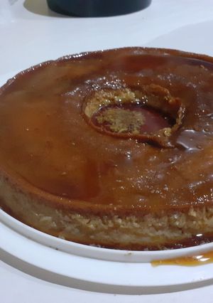Una foto de Flan casero en licuadora