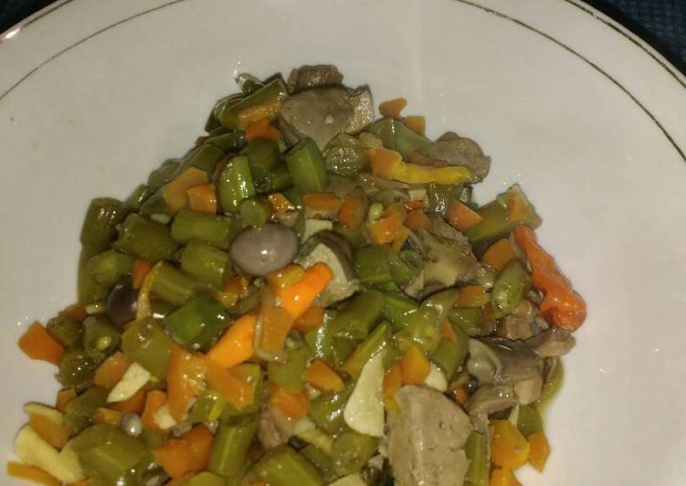 Resep Oseng2 wortel buncis hati ampela ayam Lezat