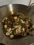 Oseng soun telur puyuh cabai hijau