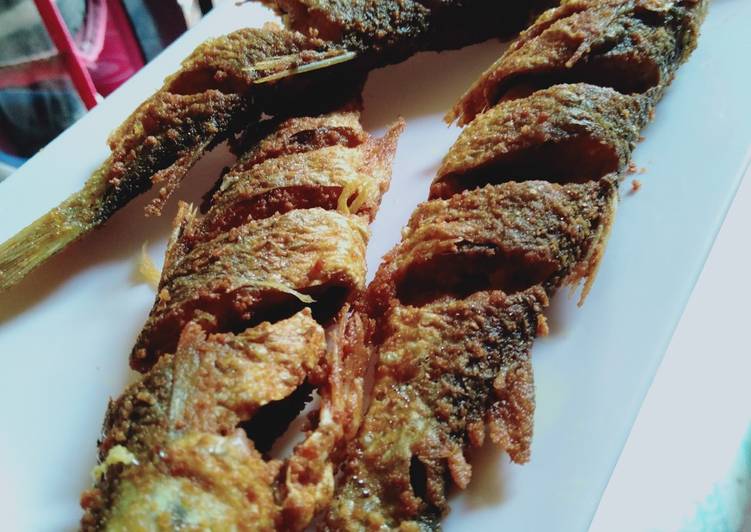 Resep Ikan goreng bumbu marinasi simple yang nikmat