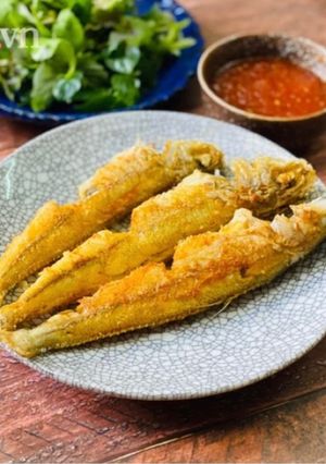 Hình của món Cá Đục Chiên Giòn.