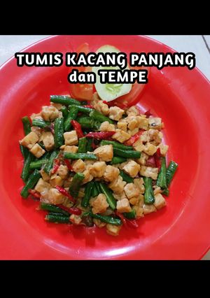 Foto resep Resep Tumis Kacang Panjang dan Tempe