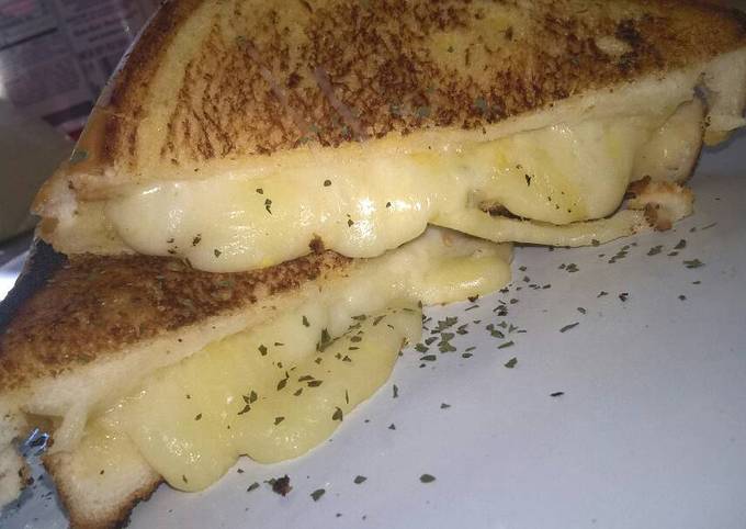 Grilled mozzarella cheese sandwich
