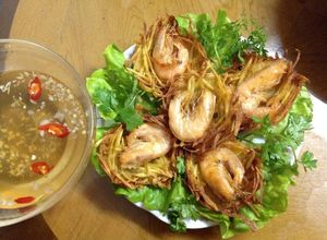 Hình của món Bánh tôm Hồ Tây.