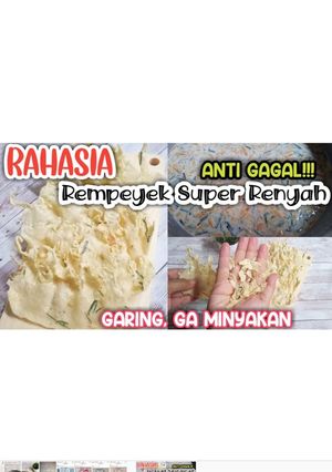 Foto resep (ada give a way) Rempeyek Ebi super renyah & garing