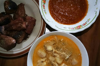 Resep Sayur santan kluwih,ikan cakalang goreng dn sambal goreng trasi Anti Gagal