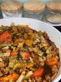 Daging cincang masak hamchoi