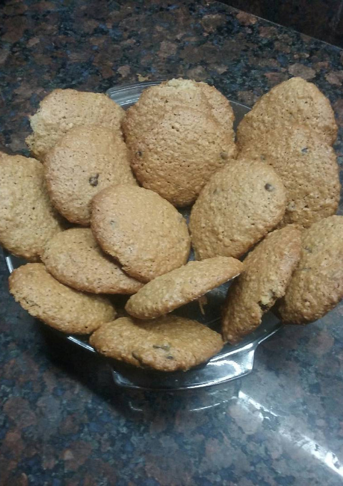 Una foto de Galletas de avena con chispas y nueces