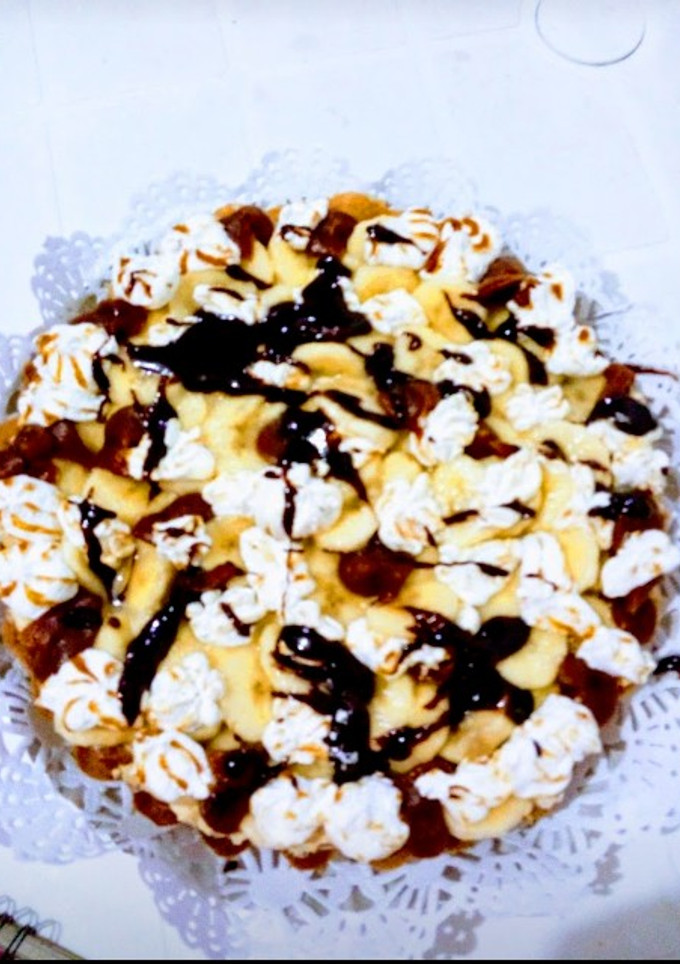 Una foto de Tarta banana Split