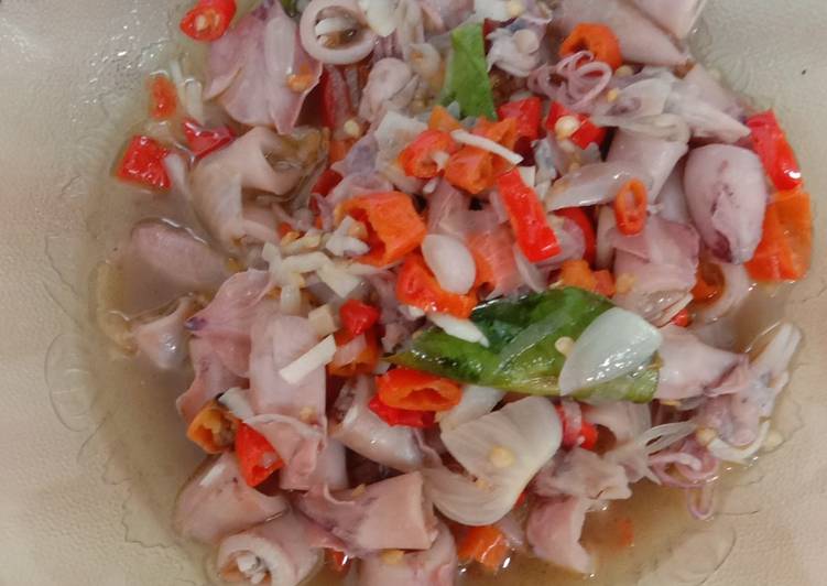 Resep Cumi sambel bodo, Enak