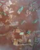 Bistec entero de cerdo en huajillo