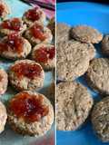 Galletitas de avena con membrillo y sin membrillo