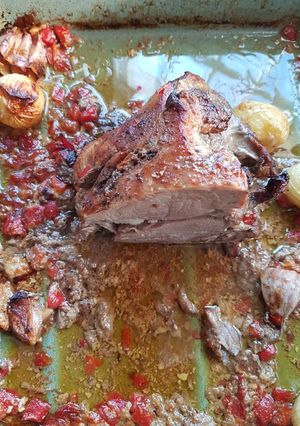 Una foto de Pierna De Cordero Al Jugo