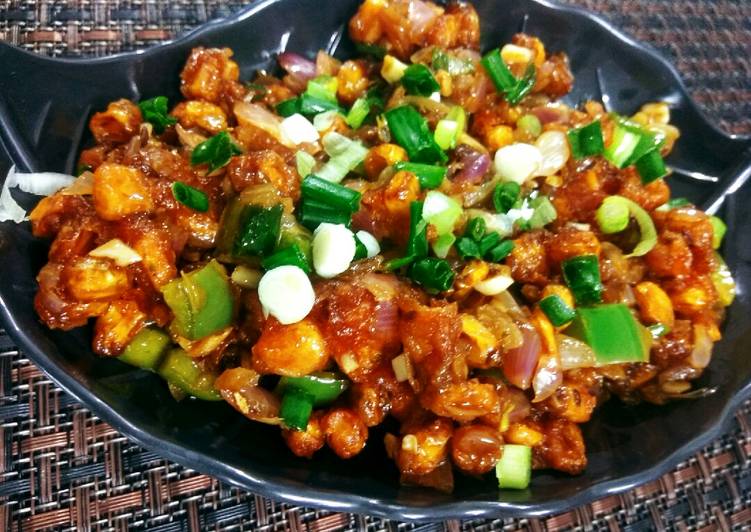 Crispy chilli sweet corn