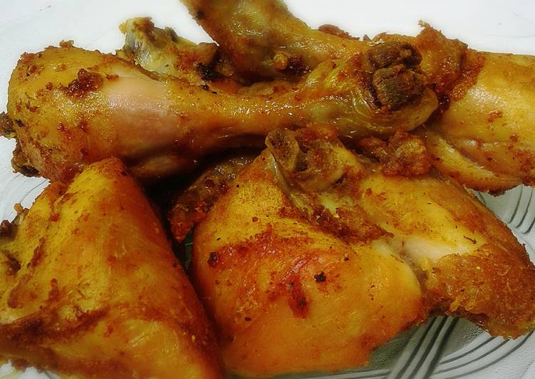 Resep Ayam Goreng Bumbu Kuning, Lezat