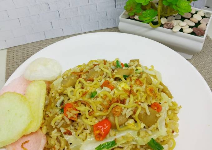 Resep Nasi Goreng Mawut Magelangan Warmindo oleh Hj.Tintin Purnama Sari