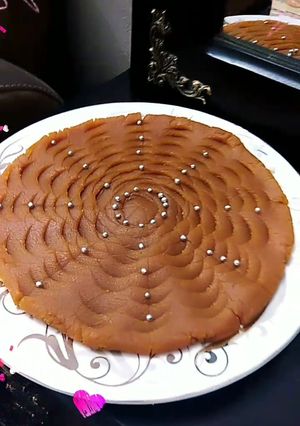 عکسی از دستور حلوای آرد گندم