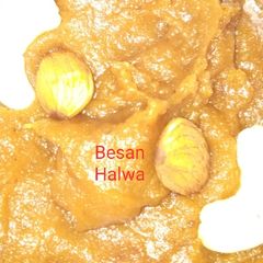 A picture of Besan Halwa.
