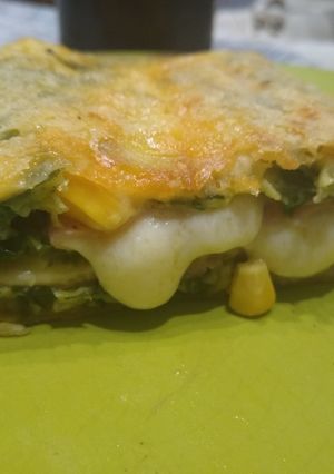 Una foto de Arrollado de queso y espinaca