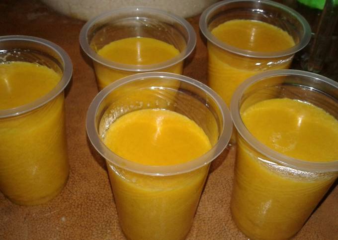 Puding labu kuning santan