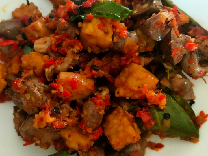 Langkah Mudah untuk Menyiapkan Ati ampla balado dgn tempe Anti Gagal