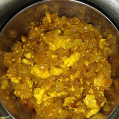 A picture of Paneer bhuji.