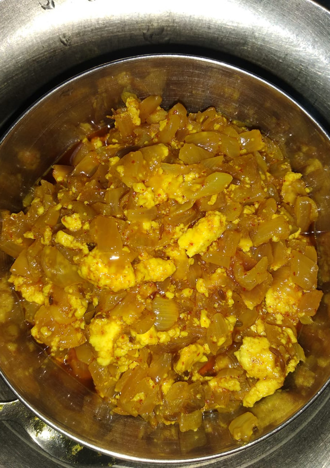 A picture of Paneer bhuji.