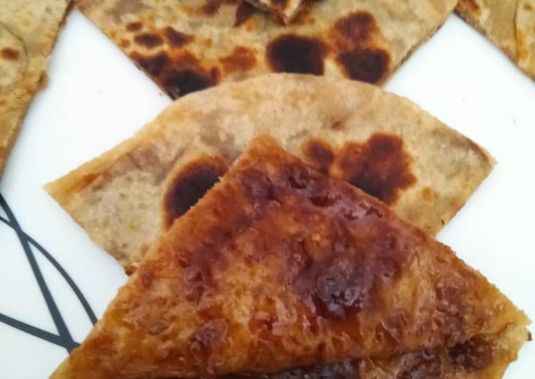 Recipe of Perfect Cheese chocolate Parantha