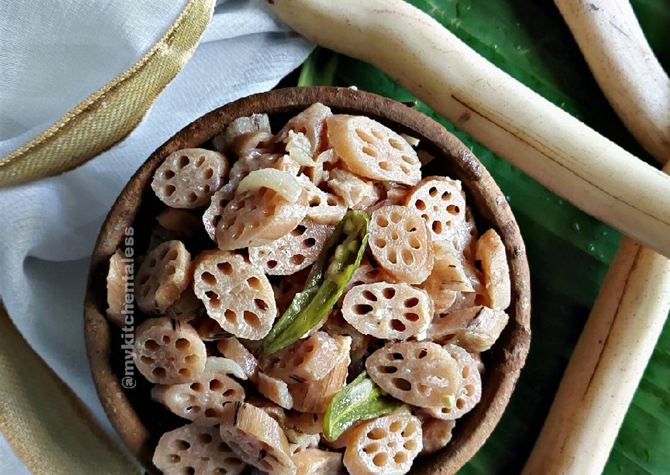 Lotus stem stir fry / kamal Kakdi ki sabji