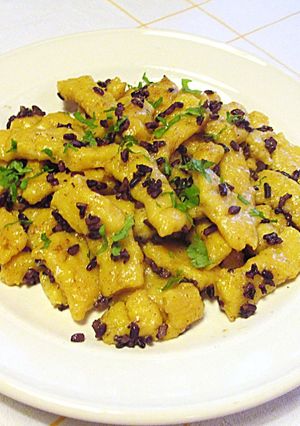 Foto principal de Ñoquis caseros de calabaza al mantequilla-ajo