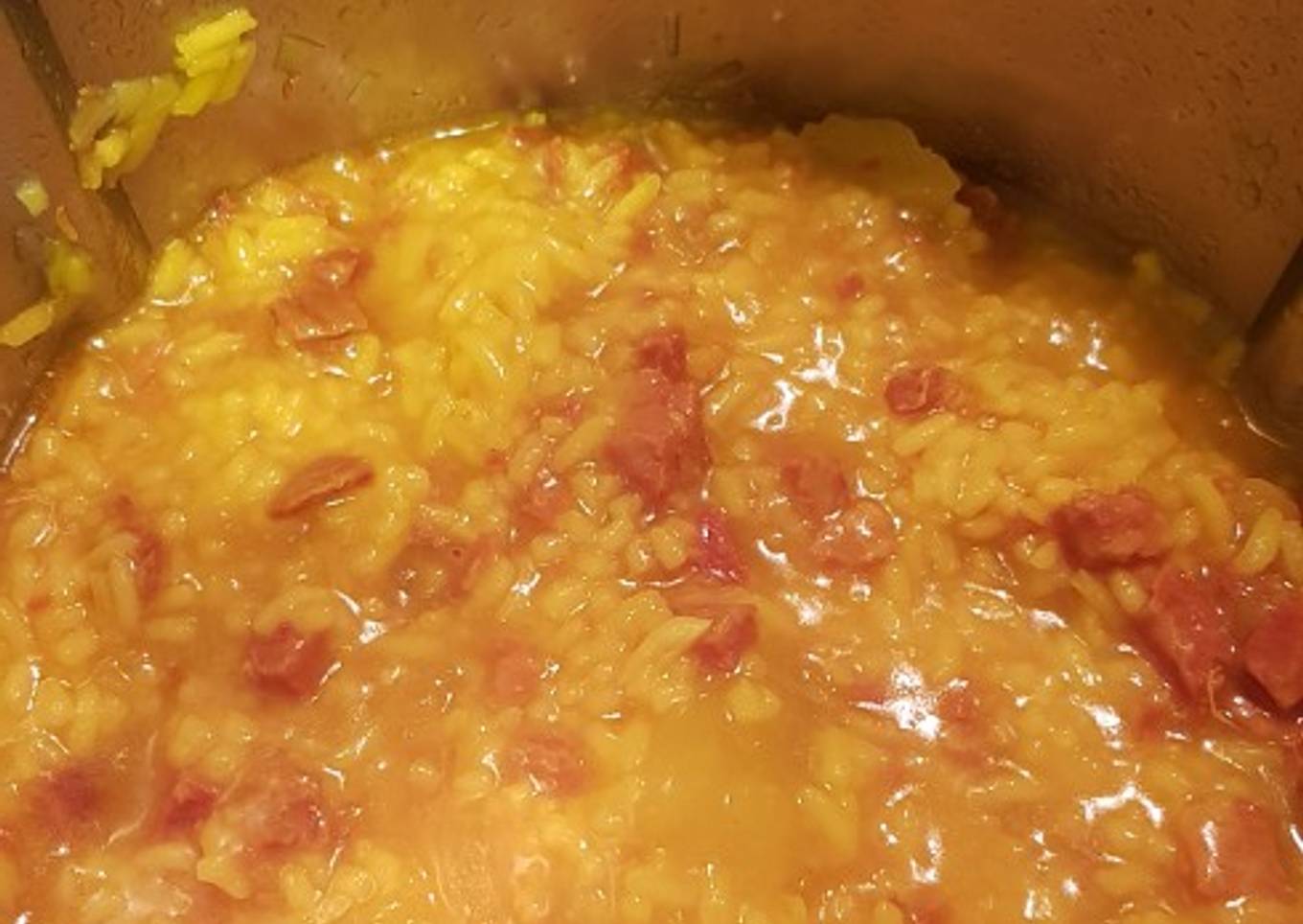 Arroz con chorizo para dos thermomix