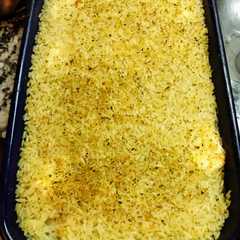 Una foto de Gratín de verduras y arroz