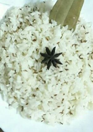 A picture of Jeera rice authentic Indian #MyRiceDishContest.